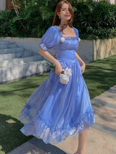 Lizakosht Summer Vintage Backless Dress Women Backless Fairy Party Midi Dresses Female Korean Fashion Casual Lace Up Bow Sweet Dress 2022